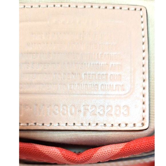 Coach F23283 Zebra Print Canvas Tote Bag - Picture 15 of 16